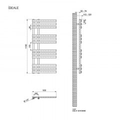 Рушникосушка Ideale Eva 11 12/1130/500 білий Полтава