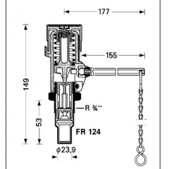 Регулятор тяги Honeywell Resideo Braukmann FR124 Івано-Франківськ