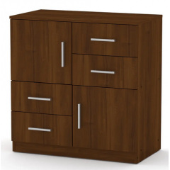 Комод-2+4 Компаніт дсп горіх Хмільник