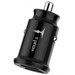 Автомобильное зарядное устройство T-PHOX Charger Set 2.4A Dual+MicroUSB cable 1.2m Black (6703390) Київ
