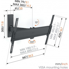Крепление Vogels TVM 1623 Black (6833589) Київ