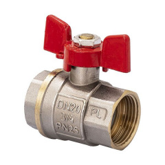 Кран шаровый FERRO PL 3/4" ГГБ art. 602 (латунный шар) (FE0557) Черкассы