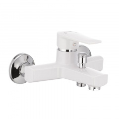 Смеситель для ванны PLAMIX Oscar-009 без шланга и лейки White (PM0025) Виноградов