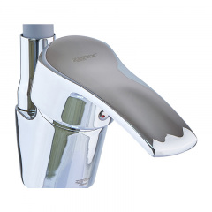 Змішувач для кухні Zerix YUB 279 Reflector Gray із сірим гнучким виливом (ZX4654) Запоріжжя