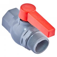 Кран кульовий Plamix PVM-1 1/2" FM PVC (PM0623) Харків