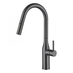 Кухонный смеситель с выдвижным изливом KOER KI-70004-07 (нерж. сталь) (KR3387) Фастов