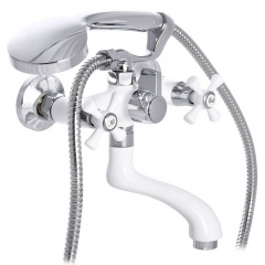 Змішувач для ванни MIXXUS OMEGA 142 WHITE (MI2769) Ізюм