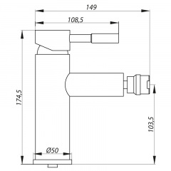 Змішувач для біде ZERIX LR75005 (LL1668) Івано-Франківськ