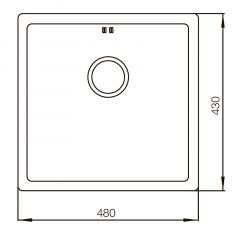 Мийка MIXXUS MX4843-220x1.0-PVD-BRONZE (MX0558) Київ