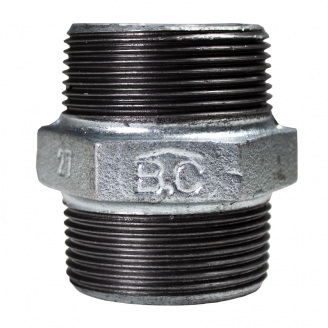 Ніпель чавунний оцинкований B.C 1 1/2”