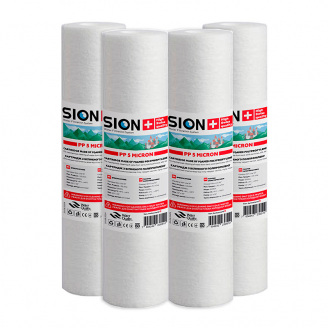 Комплект картриджей из вспененного полипропилена Sion 2,5х10 5 мкм 4 шт