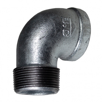 Коліно чавунне оцинковане B.C 90° ВЗ 1 1/4”