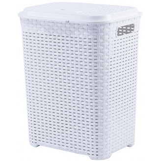 Кошик для білизни VIOLET HOUSE WHITE Роттанг (6513223)