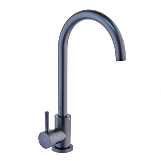 Змішувач для кухні з нерж. сталі SUS304 ( чорний) Champion SUS-011 Black (CH0344)