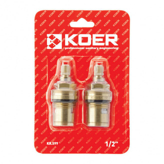 Кранбукси KOER KR.599 КОМПЛЕКТ (2 шт/БЛІСТЕР) кераміка MF-1/2