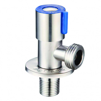 Кран для подключения сантехприборов Champion VAL-03 1/2x3/4 из нерж.стали (CH0322)