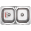 Мийка кухонна ZERIX Z7848D-08-180MD DOUBLE (micro decor) (ZS0579) Житомир
