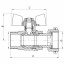 Кран із накидною гайкою 3/4" ГШБ ГАЗ KOER KR.220.G (KR0167) Луцьк
