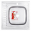 Мийка кухонна ZERIX Z6060R-06-160MD (MICRO DECOR) (ZS0589) Ізюм