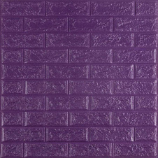 Фото - 3D панель самоклеющаяся кирпич Фиолетовый 700x770x5мм (016-5) Sticker Wall SW-00000150 3D панель самоклеющаяся кирпич Фиолетовый 700x770x5мм (016-5) Sticker Wall SW-00000150