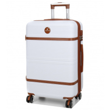 Валіза середня M ABS-пластик Worldline Airtex 629 67×45×27см 74л Білий