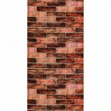 Самоклеющаяся 3D панель под коричневый кирпич екатеринослав Sticker Wall 3080х700х3мм