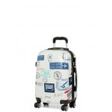 Валіза Малий (S) Полікарбонат під Ручну поклажу Airtex 809 Stamp 44 л 54x35x23 см