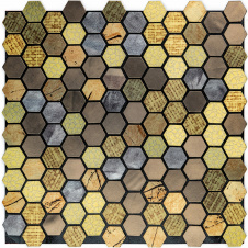 Самоклеющаяся алюминиевая плитка Sticker Wall 300х300х3 мм Разноцветный (SW-00001931)