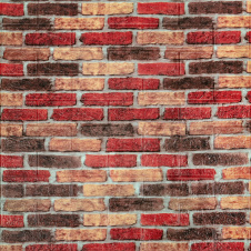 Панель стеновая 3D 700х770х2мм (047-2) екатеринославский кирпич (D) Sticker Wall SW-00001916
