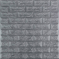 Панель стеновая в рулоне 3D Sticker Wall 700х19600х2 мм Серебристый (D) SW-00002278