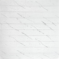 Панель стінова 3D Sticker Wall 700х770х3 мм Білий (D) SW-00002262