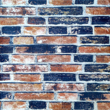 Самоклеюча 3D панель Sticker Wall SW-00001165 Під сіро-синю Катеринославську цеглу 700х770х3мм