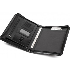 Папка формата A4 из кожзама JPB AK-03N Черная Свесса