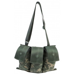 Подсумок тактический для трех магазинов Military М16, M4 Molle II Bandoleer Ammunition Pouch пиксель Харків