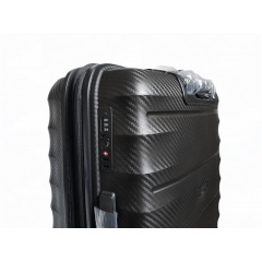 Чемодан дорожный Средний (М) Полипропилен Airtex 242 75л 65,5x46x27,5см Черный Житомир