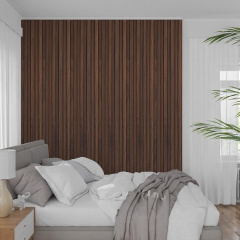 Декоративная стеновая рейка Sticker Wall 160*23*3000мм (D) SW-00001536 Коричневая Черкассы
