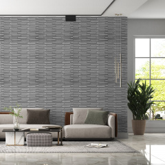 Самоклеюча декоративна 3D панель сіра кладка в рулоні 19.6 м 3D Loft 19600x700x5мм Луцьк