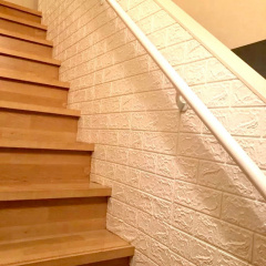 Самоклеюча декоративна 3D панель 3D Loft Під білу матову цеглу в рулоні 3080x700x3 мм Київ
