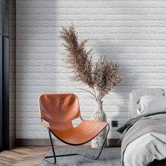 Самоклеющаяся 3D панель Sticker Wall под белый кирпич в рулоне 20000x700x3мм (R001-3-20) Одесса