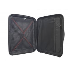 Чемодан дорожный Средний (М) Полипропилен Airtex 245 75л 67,5x46x27,5см Черный Костопіль