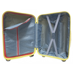 Чемодан малый S+ из полипропилена Milano bag 0305 52л Желтый Хуст
