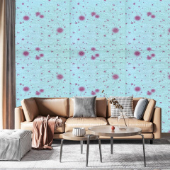 Самоклеюча 3D панель Sticker Wall SW-00001362 Блакитні кульбаби 700х770х4мм Павлоград