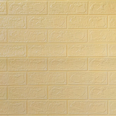 Самоклеющаяся 3D панель Sticker Wall под бежевый кирпич в рулоне 20000x700x3мм (R009-3-20) Мукачево