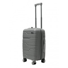 Чемодан маленький S полипропилен Milano bag 0306 56×35×24см 33л Серебряный Умань