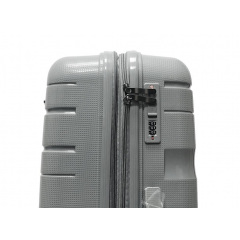 Чемодан маленький S полипропилен Milano bag 0306 56×35×24см 33л Серебряный Умань