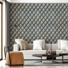 Панель стеновая 3D 700х770х4мм ромбы серые (D) Sticker Wall SW-00001986 Житомир