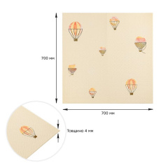 Панель стеновая 3D 700*700*4mm воздушные шары рогожка (D) Sticker Wall SW-00001973 Бердичев