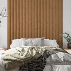 Декоративная стеновая рейка Sticker Wall 160*23*3000мм (D) SW-00001526 Светло-коричневая Софиевская Борщаговка