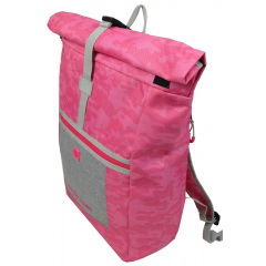 Женский городской рюкзак Rolltop Uncle Sam IAN313561 22L Розовый Буча