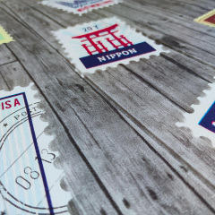 Самоклеюча 3D панель Sticker Wall Поштові марки 700х700х4мм Кропивницький